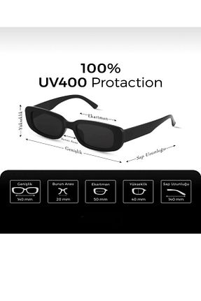 عینک آفتابی مشکی زنانه UV400 FASHION POOL - کد 839522891