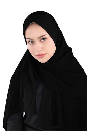 روسری مشکی شیفون Ecardin - کد 859774301