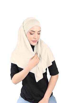 روسری بژ Ecardin - کد 859720964