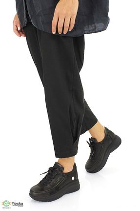 کفش کژوال مشکی زنانه چرم خالص Mammamia - کد 859696228