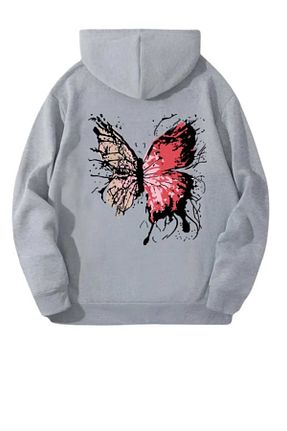 سوئیشرت طوسی زنانه چاپی KOZİA OUTDOORS - کد 859699584