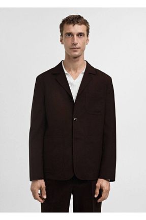 کت قهوه ای مردانه Blazer MANGO Man - کد 859776722