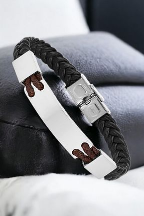 دستبند استیل (فولاد) مشکی مردانه Daniel Klein - کد 816678536