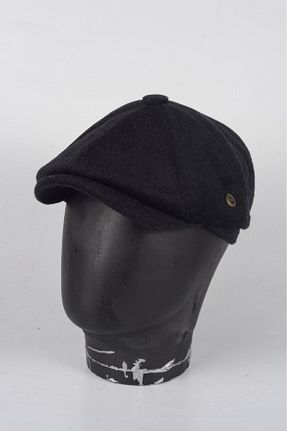 کلاه طوسی مردانه پشمی mercantoptan - کد 859578184