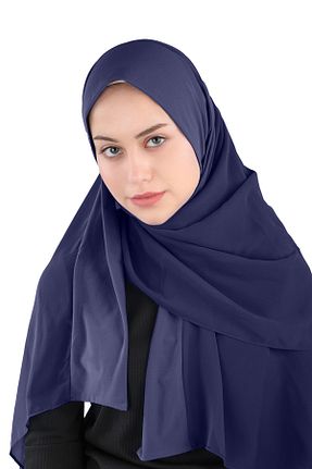 روسری سرمه ای شیفون Ecardin - کد 859773720