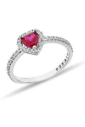 انگشتر نقره زنانه زیرکن Metay Silver - کد 852263353