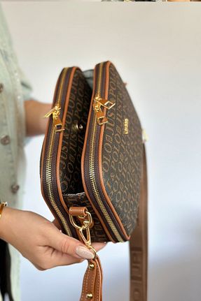 کیف دوشی بژ زنانه چرم مصنوعی Just Polo - کد 791235103