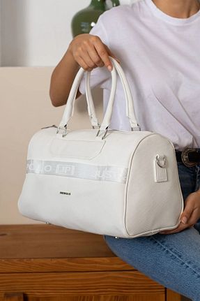 کیف دوشی سفید زنانه چرم مصنوعی Just Polo - کد 859795869