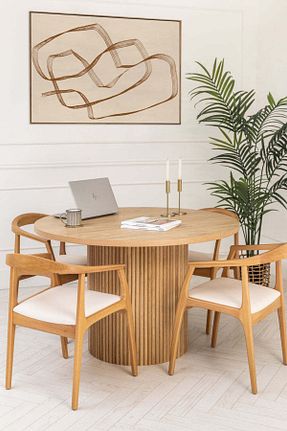 صندلی ناهار خوری رنگی چوب Gazzini furniture - کد 859607923