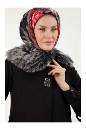 پالتو پشمی مشکی زنانه بدون آستر Armine - کد 859619300