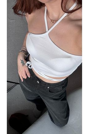 بلوز سفید زنانه طرح دار DEEFWEAR - کد 859597012