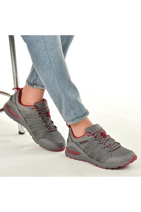 کفش پیاده روی طوسی مردانه چرم اصل Lumberjack - کد 859645383