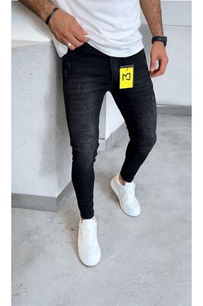 شلوار مشکی مردانه پارچه DENIM MAN - کد 857356688