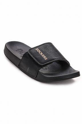 دمپائی مشکی مردانه چرم مصنوعی Dockers - کد 859671283