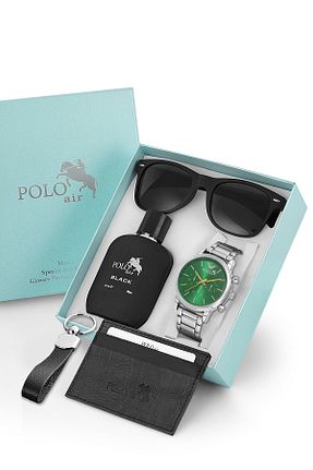 ست ساعت مچی مردانه فلزی polo air - کد 859675944