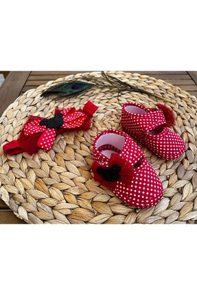 پاپوش قرمز بچه گانه پشم anne dokunuşu gibi KUZUM BEBE - کد 859686135