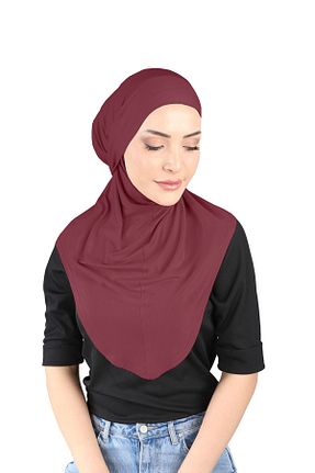 روسری زرشکی Ecardin - کد 859718330