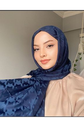 شال سرمه ای زنانه شیفون Mira İpek - کد 859706962