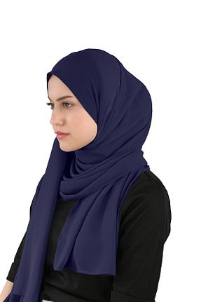 روسری سرمه ای شیفون Ecardin - کد 859726836