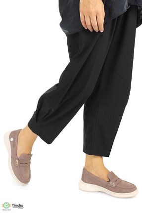 کفش کژوال قهوه ای زنانه چرم خالص Mammamia - کد 859697799