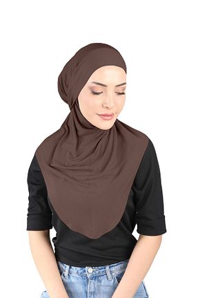 روسری قهوه ای Ecardin - کد 859717182