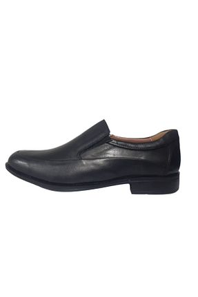 کفش کلاسیک مشکی مردانه چرم خالص Bemsa - کد 859702104