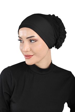 کلاه شنای حجاب مشکی زنانه Ecardin - کد 859748155