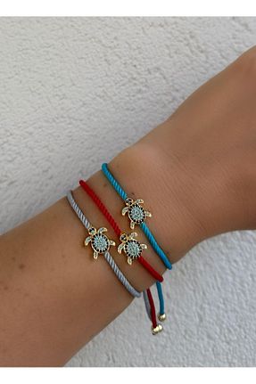 دستبند جواهر طوسی زنانه برنجی MAT STORE - کد 859748326