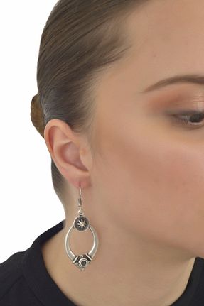 گوشواره جواهر روکش نقره LABALABA - کد 4973209