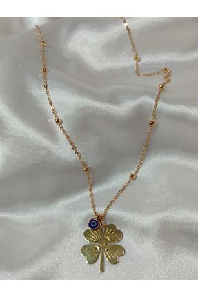 گردنبند جواهر طلائی زنانه روکش طلا KCA HOME - کد 859792998