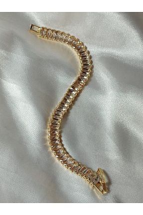 دستبند استیل (فولاد) طلائی زنانه استیل (فولاد) KCA HOME - کد 859801572