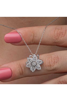 گردنبند نقره بژ زنانه 925 عیار godfroy - کد 859848684
