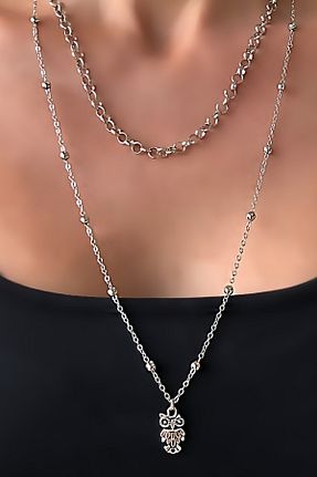 گردنبند جواهر زنانه Wish Silver Aksesuar - کد 131193908