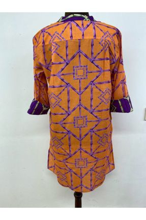لباس ساحلی نارنجی زنانه پنبه (نخی) کد 132306655