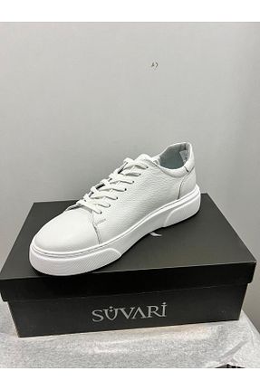 کفش کژوال سفید مردانه پاشنه کوتاه (1 - 4 سانتی متر) SÜVARİ - کد 859919032