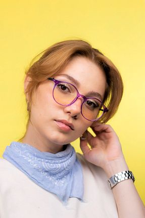 عینک محافظ نور آبی بنفش زنانه 50 LUNOX - کد 859936345