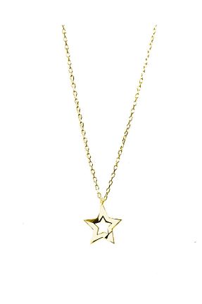 گردنبند نقره زرد زنانه 925 عیار Shiny Spectra - کد 838008151