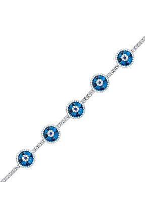 دستبند نقره سفید زنانه 925 عیار Shiny Spectra - کد 838781478