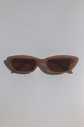 عینک آفتابی قهوه ای زنانه UV400 DSN - کد 859897248