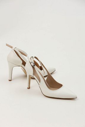 کفش استایلیتو سفید پاشنه نازک FORS SHOES - کد 859913237