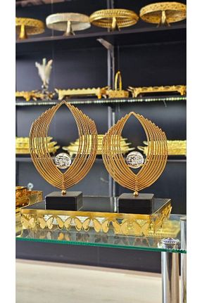 اجسام تزئینی و بیبلو طلائی فلزی Farklıevim - کد 764998254