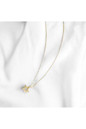 گردنبند نقره زرد زنانه 925 عیار Shiny Spectra - کد 838008151