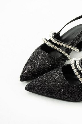 کفش پاشنه بلند کلاسیک مشکی زنانه چرم مصنوعی DUXAL SHOES - کد 860024699