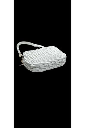 کیف دوشی سفید زنانه چرم مصنوعی Monica - کد 860098952