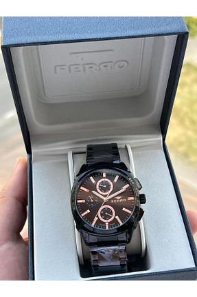 ساعت مچی مشکی مردانه 44 میلی متر FERRO - کد 859909865