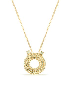 گردنبند جواهر طلائی زنانه برنجی Karem Jewellery - کد 859977242
