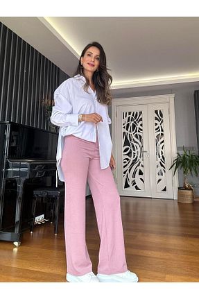 ساق شلواری صورتی زنانه بافت Atelier Derin - کد 860010268