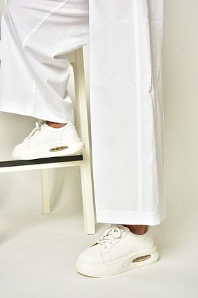 کفش اسنیکر سفید زنانه بند دار Fox Shoes - کد 856339549