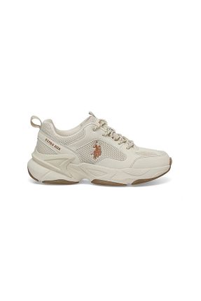 کفش اسنیکر بژ بچه گانه بند دار U.S. Polo Assn. - کد 860189669