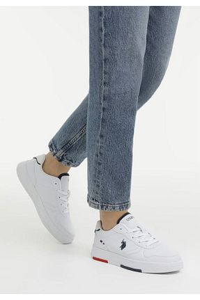 کفش اسنیکر سفید مردانه بند دار U.S. Polo Assn. - کد 860191597